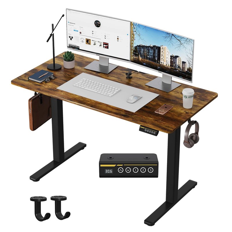 Electric Standing Desk,48x24 Inches Adjustable Height Stand up Desk, Sit Stan...