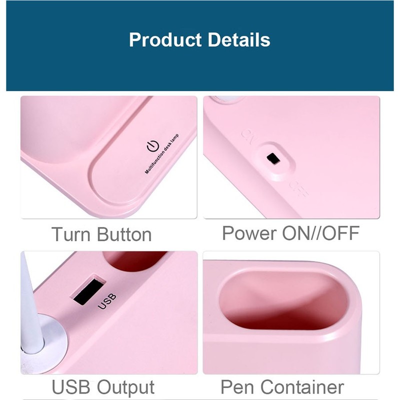 LED Rechargeable USB Desk Lamp Phone Stand gallery