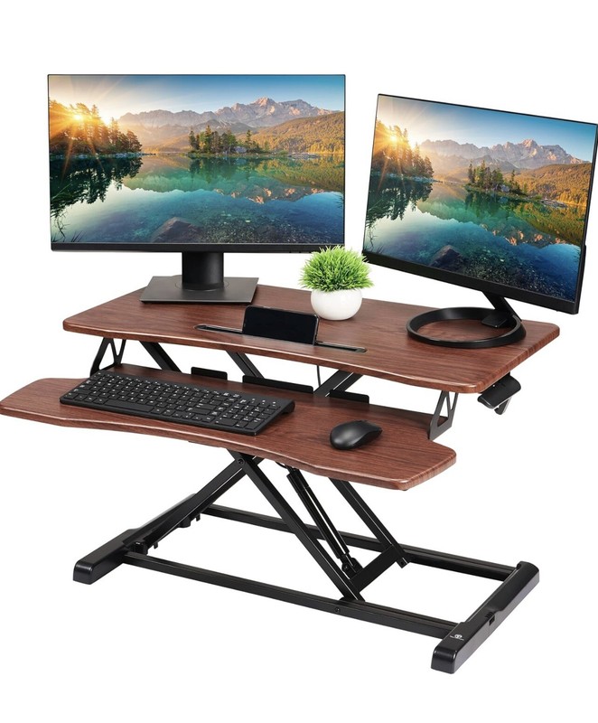 BestMassage 5829689288 Standing Computer Desk – Black