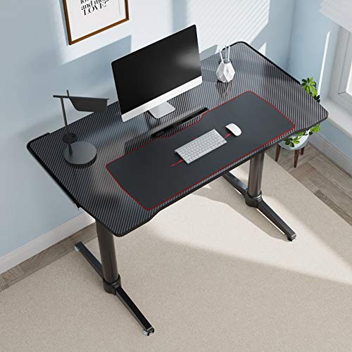 EUREKA ERGONOMIC 43 INCH CURVED GAMING DESK WITH MOUSE PAD - Scratch & Dent gallery