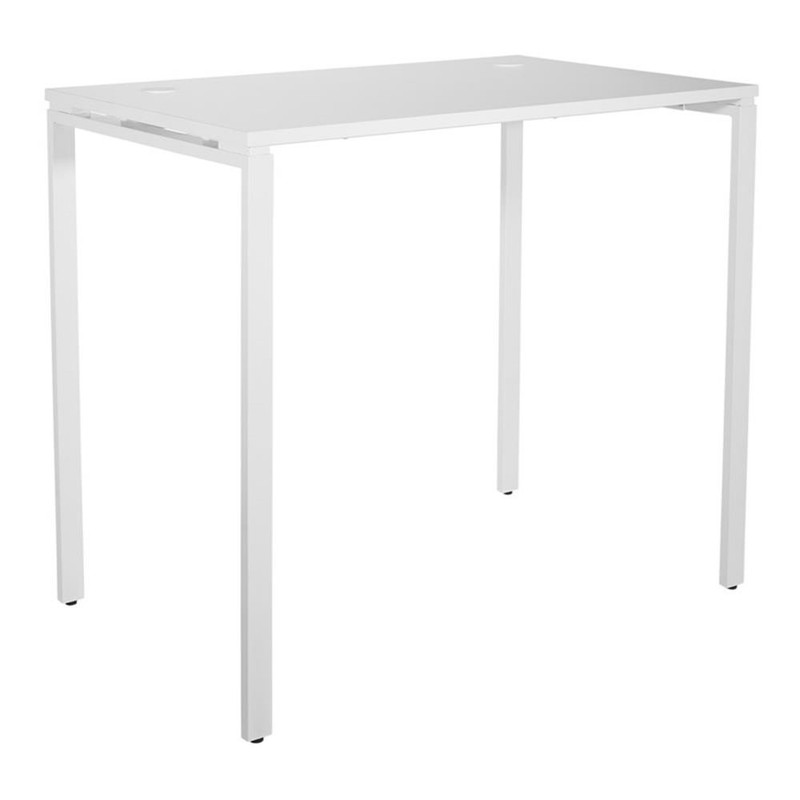 Scranton & Co 48″x30″ Standing Height Writing Desk in White Laminate