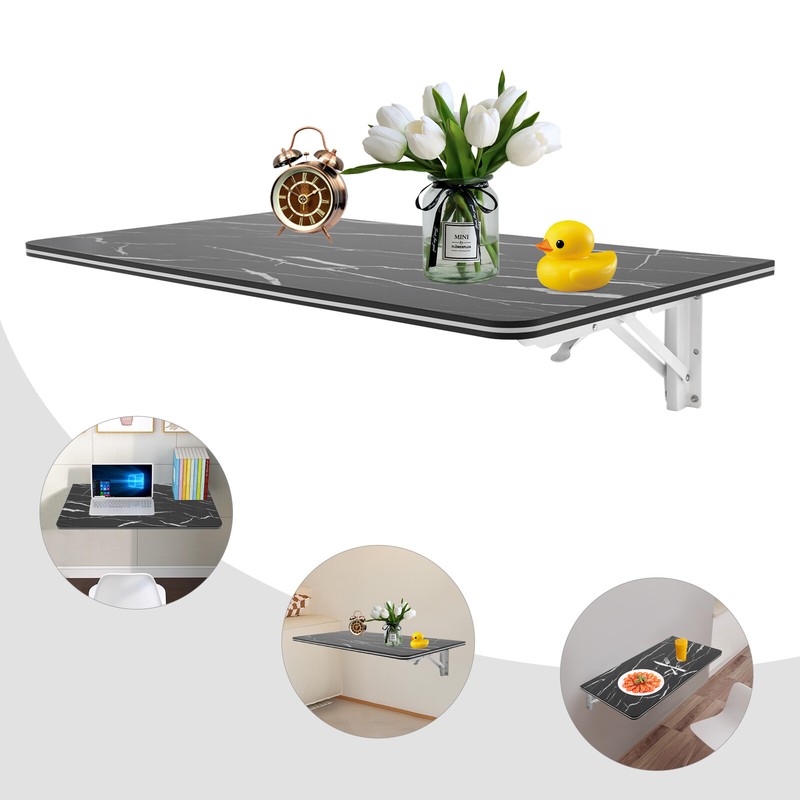 Folding Wall Desk Wall-mounted Folding Table 80*40cm For Living Room & Kitchen gallery