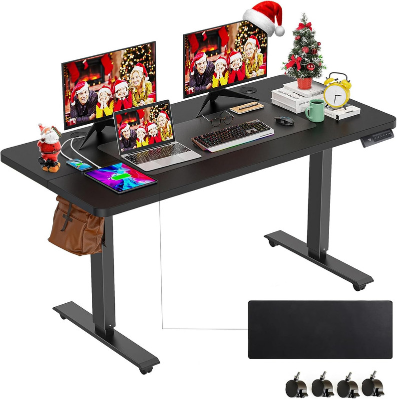 55″ x 24″ Modern Adjustable Height Home Office Table Electric Standing Desk NEW