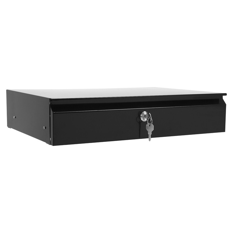 Sliding Pull-Out Under Desk Drawer with Lock for Organized Office Space gallery