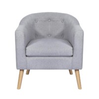 Poltrona Tapizada Moderna 70x60x77 cm