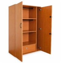 Estante Escolar con Cajón Inferior 165x90x40 cm