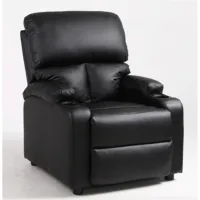 Bergere/sillon Reclinable PU Color Negro