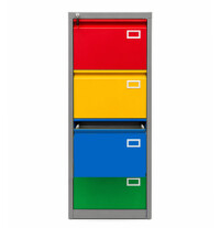 Kardex 4 Cajones con Llave Multicolor para Oficina | Ideamarket