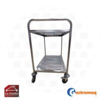 Carro Multiuso 2 Niveles Acero Inoxidable Gastromaq