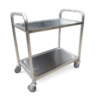 Carro transportador 2 niveles 82x47 cm.