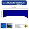 Lateral Toldo 3x2 Azul