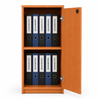 Gabinete 1 Puerta Alto 90 cm en Melamina | Color Peral