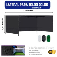 Lateral Toldo 3x6 Color