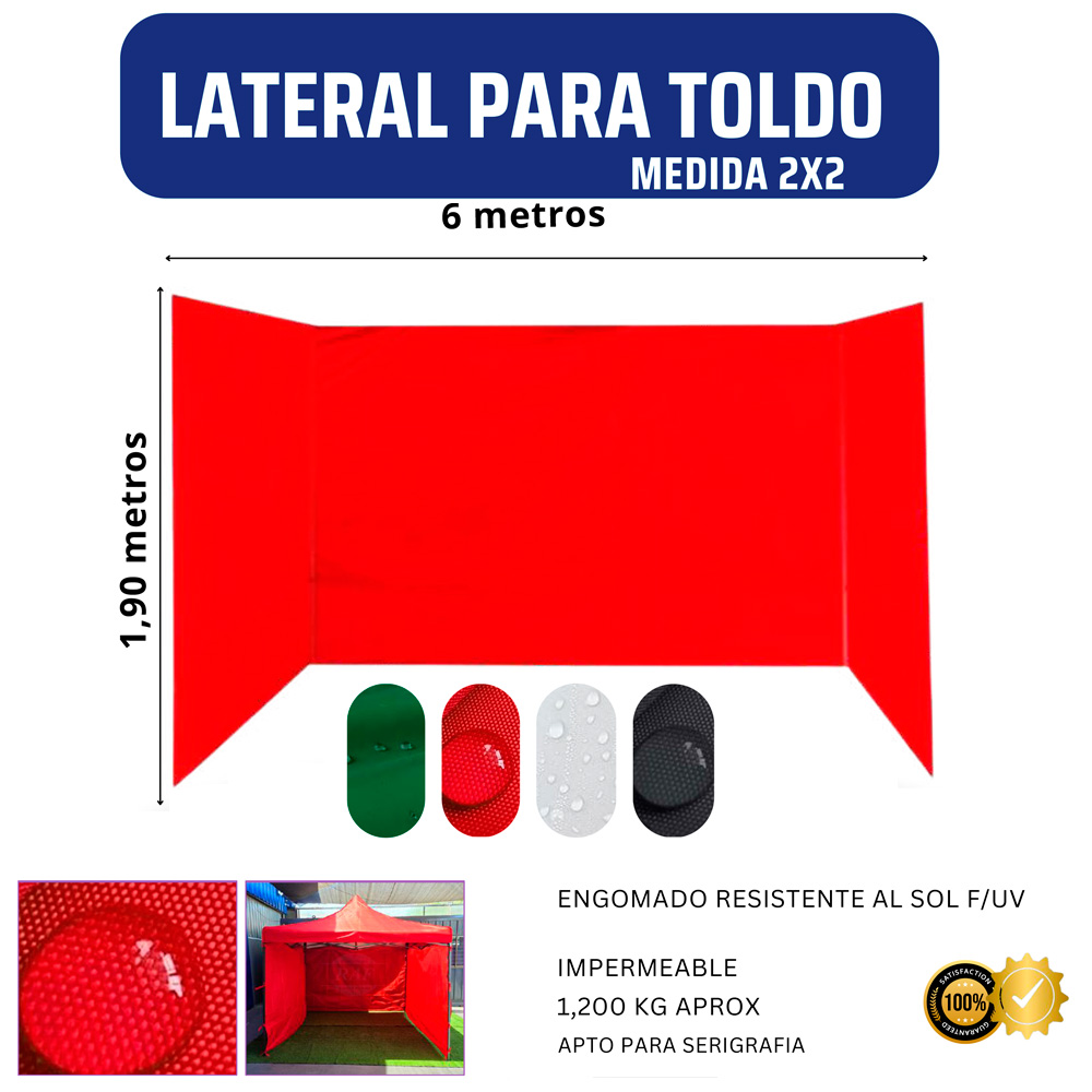 Lateral Toldo 2x2 Color Lateral Toldo 2x2 Color