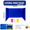 Lateral Toldo 3x3 Azul