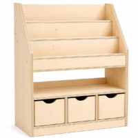 Biblioteca Librero  Multiuso 90x30x100 Madera Terciada