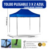 Toldo 3x2 Azul