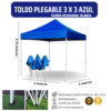 Toldo 3x3 Azul