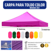 Repuesto Techo Toldo 3x3 Color