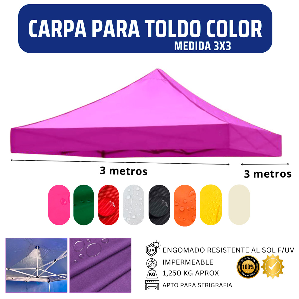 Repuesto Techo Toldo 3x3 Color Repuesto Techo Toldo 3x3 Color