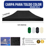 Repuesto Techo Toldo 3x4.5 Color