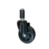 Rueda BLACKRAY Banda PVC PA Giratoria Vástago Goma 100 mm