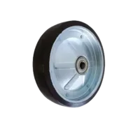 Rueda CONICA 200mm Banda Goma Maciza Núcleo Acero