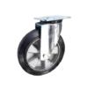 Rueda Goma Elástica Núcleo Aluminio 250 mm Placa Giratoria