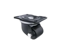 Rueda NANO BLACK Banda Poliamida 50 mm Placa Giratoria