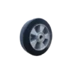 Rueda Goma Elástica Negra Núcleo Aluminio 150 mm