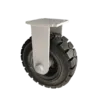 Rueda Caucho Macizo 400 mm Carga 1500 Kg Placa Fija