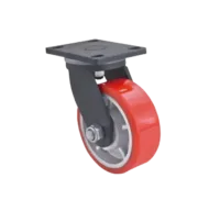 Rueda FORTE 1200 Poliuretano Hierro Placa Giratoria 150 mm