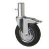 Rueda Andamio Placa Giratoria Con Freno 160 mm