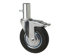 Rueda Andamio Placa Giratoria Con Freno 160 mm