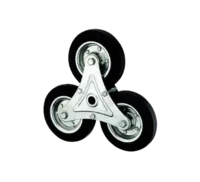 Rueda Escala Banda Goma Núcleo Metal 3x160 mm