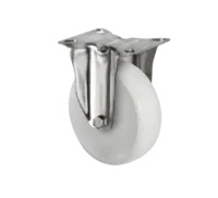 Rueda Poliamida 125 mm Placa Fija Acero Inox 304