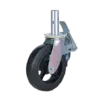 Rueda Andamio Goma Hierro 150 mm Placa Giratoria Con Freno