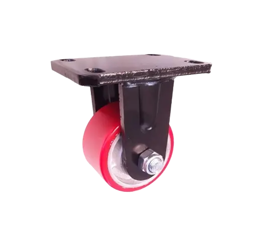 Rueda Carga Pesada 100 Poliuretano Hierro Placa Fija 100 mm Rueda Carga Pesada 100 Poliuretano Hierro Placa Fija 100 mm