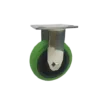 Rueda GREEN Goma TPR 125 mm Placa Fija INOX 304