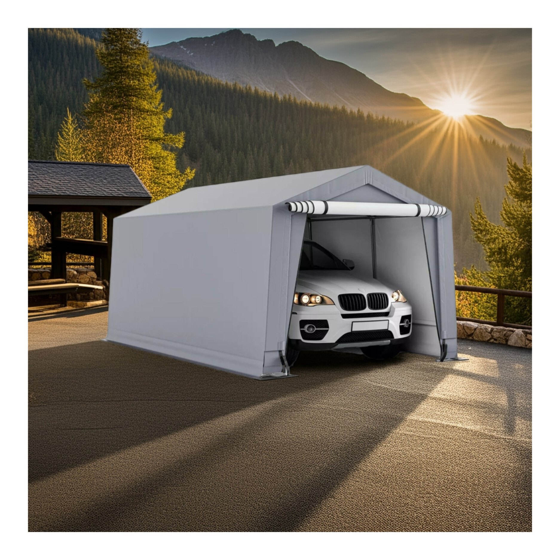 Carpa Garage 9,2mt2 Multiuso Armable 305x305x240cm Carpa Garage 9,2mt2 Multiuso