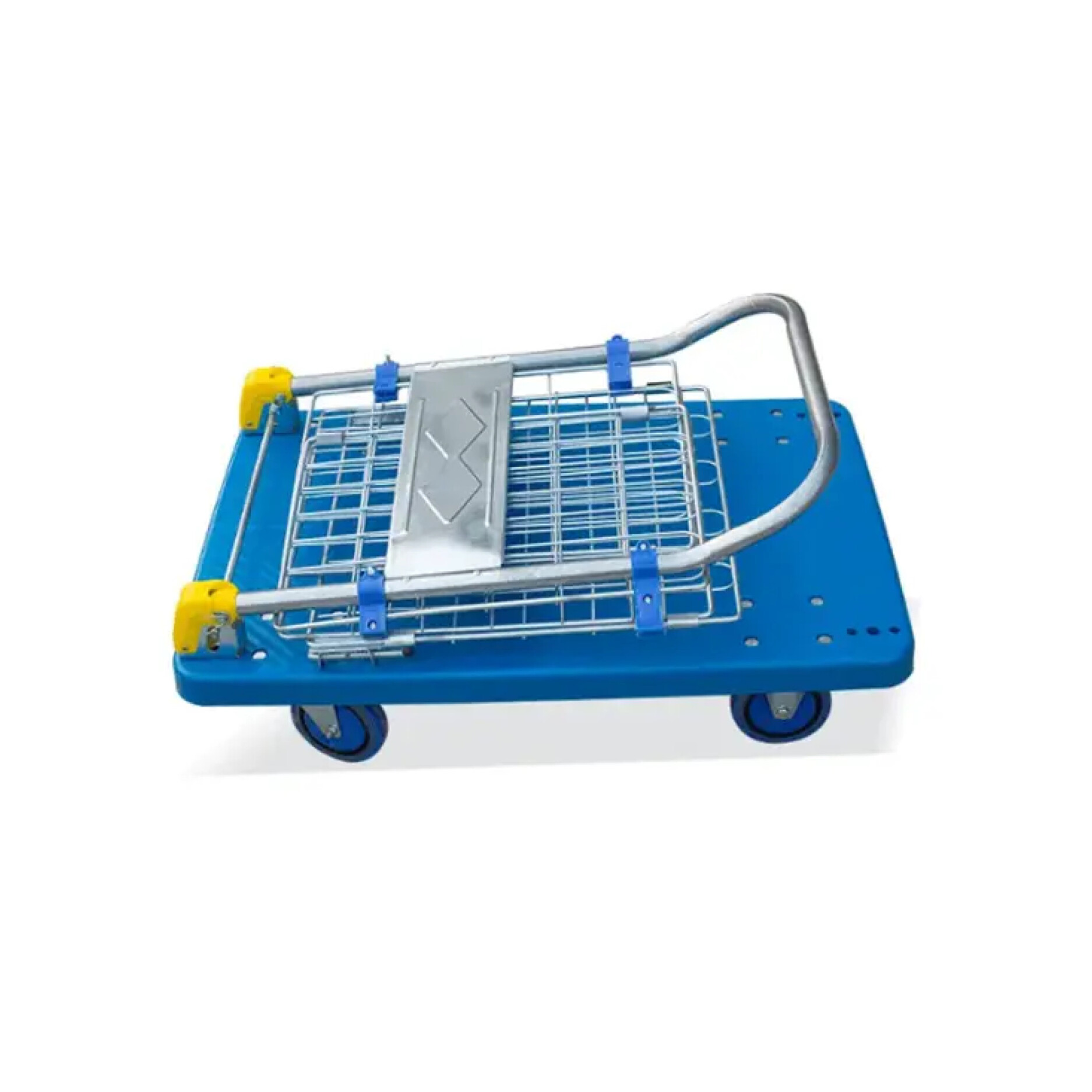 Carro Plegable 300 Kg Plataforma Plástica con Rejillas Abatibles – % Carro Plegable 300 Kg