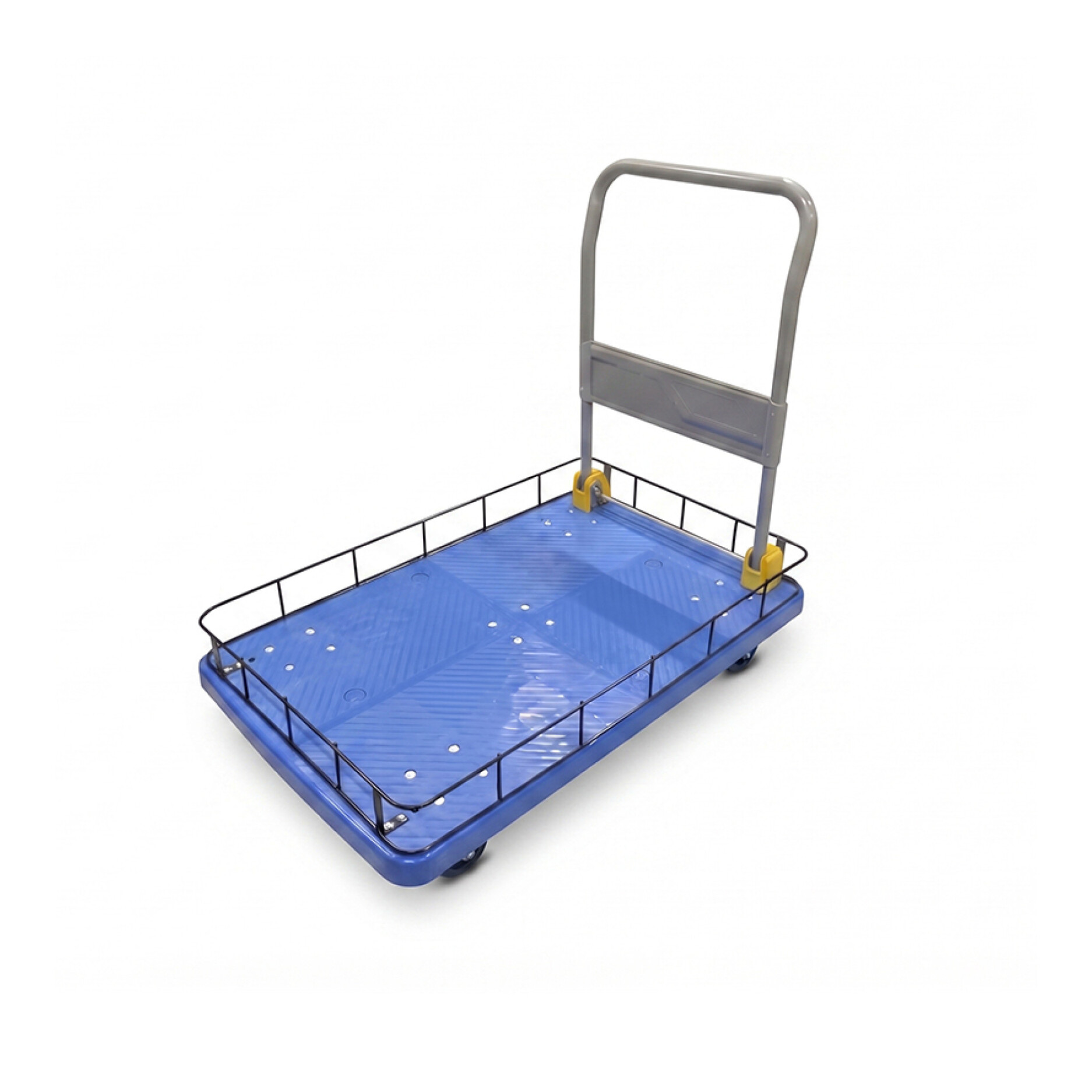 Carro Plegable 400 Kg Plataforma Plástica Rejilla de Seguridad – % Carro Plegable 400 Kg