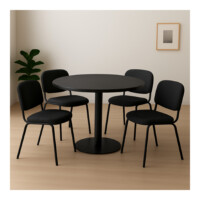 Comedor Reuniones Black redondo