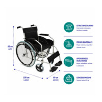 Silla De Ruedas Aluminio