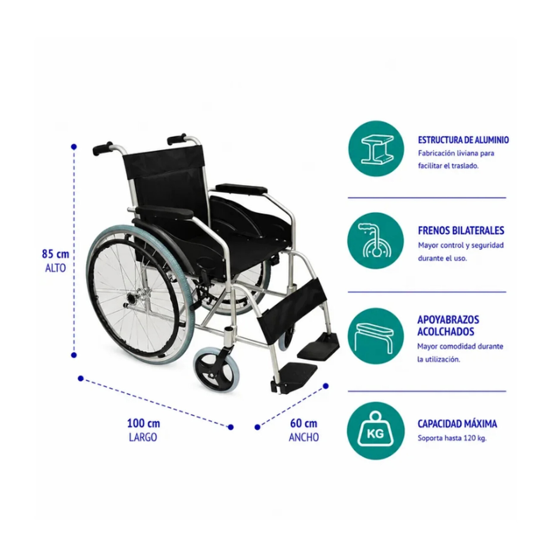 Silla De Ruedas Aluminio Ultra — Dr.Care Chile Silla De Ruedas Aluminio
